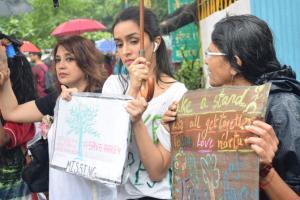 Shraddha Kapoor took part in save Aarey forest rally in Goregaon