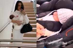 Amy Jackson goes on a day out with her newborn son Andreas