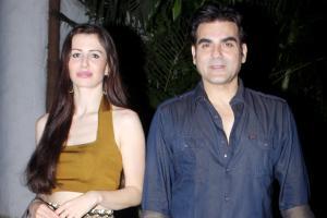 Giorgia Andriani and Arbaaz Khan/picture courtesy: Yogen Shah