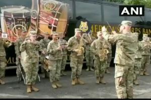 US Army band plays 'Jana Gana Mana' during India-US military exercise