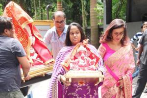 Ganesh Chaturthi 2019: Arpita Khan Sharma, Alvira Agnihotri, Salma Khan bring Lord Ganesha home