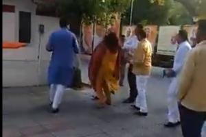 BJP chief sacked after allegedly slapping wife at party's office