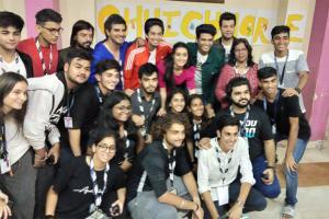 Shraddha Kapoor and Sushant Singh Rajput interact with college students