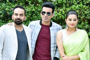 Manoj Bajpayee and Priyamani promote The Family Man in Delhi