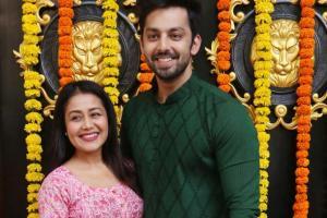 Neha Kakkar with Himansh Kohli. Picture Courtesy: Yogen Shah