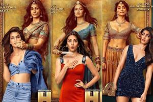 Housefull 4 posters: Kriti, Pooja and Kriti Kharbanda ooze royalty