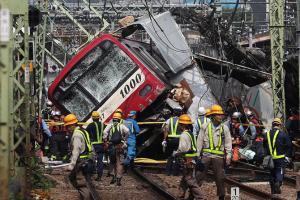 Tokyo: One dead, 30 hurt in train-truck collision 