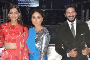 Sonam Kapoor and Dulquer Salmaan promote The Zoya Factor on DID set