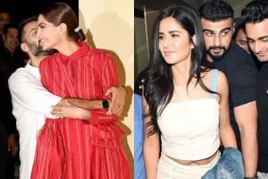 Anand Ahuja, Sonam Kapoor, Katrina, Arjun at The Zoya Factor screening