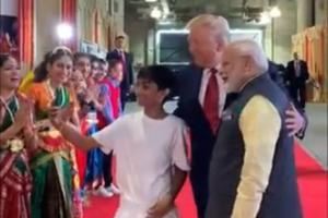 Narendra Modi, Donald Trump pose for selfie with kid at Howdy, Modi!