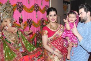 Neil Nitin Mukesh with Nurvi and family celebrate Ganesh Chaturthi