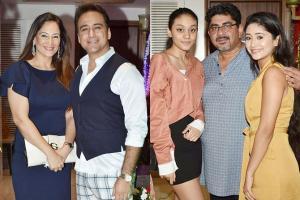 Rakshanda Khan, Shivangi Joshi, Mohsin Khan at Rajan Shahi's party