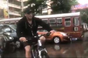 Salman Khan cycles to 'Dabangg 3' set; watch video