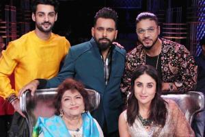 Saroj Khan meets Kareena Kapoor Khan on the sets of Dance India Dance