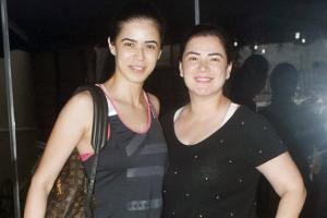Urvashi Sharma's workout session with sister Sucheta Sharma in Khar