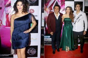 Sunny Leone, Govinda with son at Tina Ahuja's song launch event in Juhu