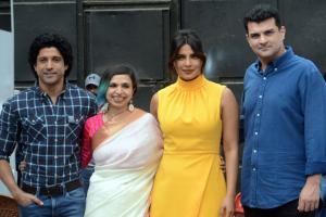 Priyanka Chopra, Farhan Akhtar, Shonali Bose promote The Sky Is Pink