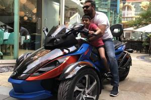 Ajay Devgn's son Yug turns 9; the kid is a total replica of his father