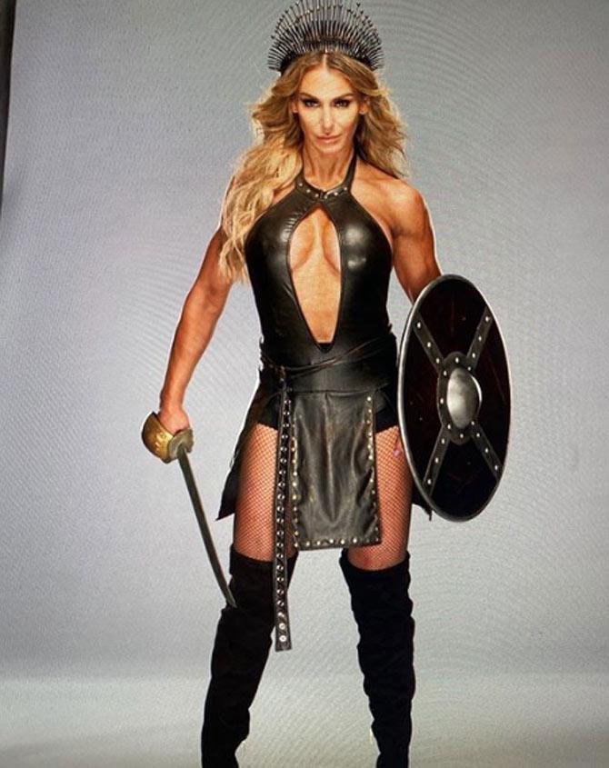 Sharing a photo from her WrestleMania 36 shoot, Charlotte Flair wrote, 