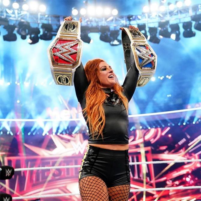 Becky Lynch wrote history at WrestleMania! She faced Charlotte Flair and Ronda Rousey for the Raw and SmackDown women's titles and won! This was the first-ever women's main event at WrestleMania