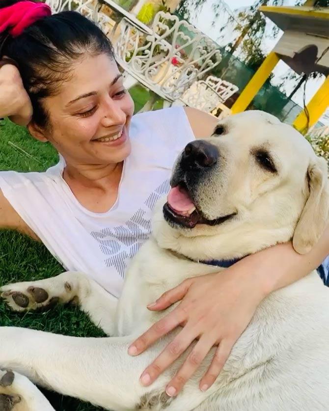 In one of her posts, Pooja Batra was seen posing with her adorable pet. She also shared how animals are harmless during the coronavirus outbreak.