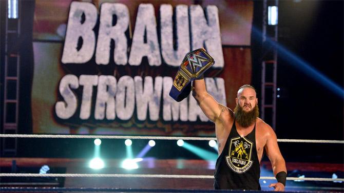 Braun then hit Goldberg with three slams to pin him and become the new Universal champion - his first-ever.