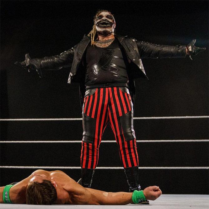 The Fiend would finally appear from behind to surprise John Cena with the Mandible Claw and pick up the win in what could be called as one of the strangest matches at WrestleMania ever!