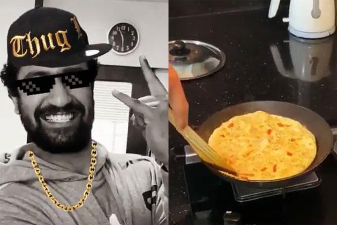 Vicky Kaushal also showcased his 'Omelette Flipping Skills' in a funny video he shared on Instagram. In the video, Vicky is seen cooking an omelette in a frying pan, which he flips with the spatula without letting it fall apart. He captioned the post as, 