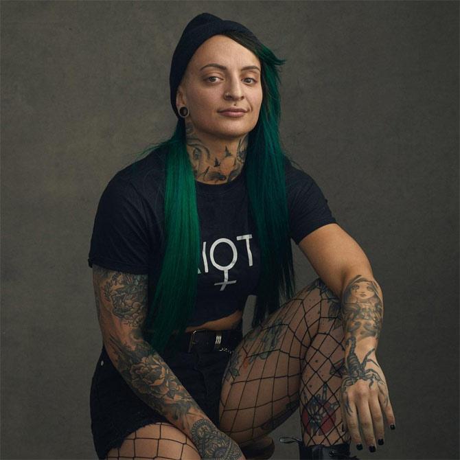 Ruby Riott: Social media tried to tear me to shreds. At first, it really got to me, but then I thought about people I admired: Joan Jett, Freddy Mercury, people that carried themselves with great amount of confidence. It's always important to work on your confidence and that's what I had to do to be comfortable with the fact that I was a little insecure.