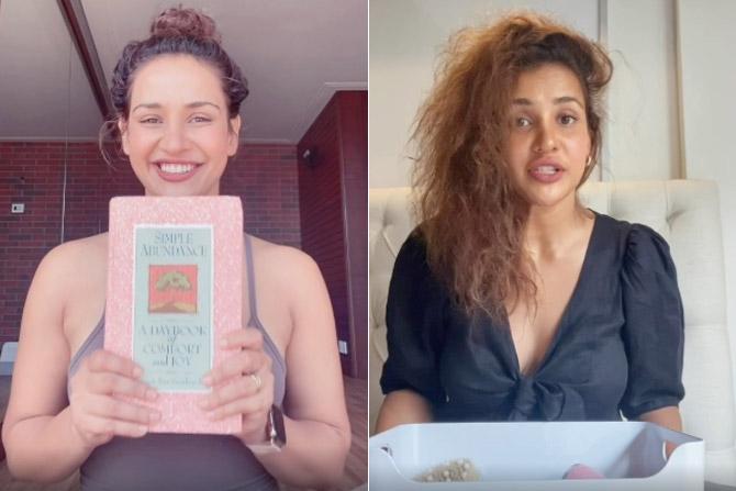 While sister Neha was sharing throwback photos, Aisha Sharma is giving out recommendations. She first shared a video of her giving out book recommendations, 