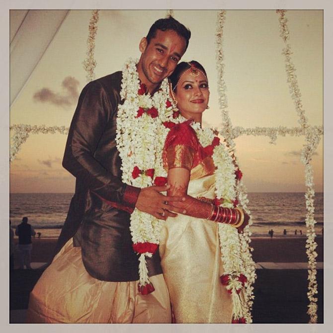 Anita Hassanandani married the man of her dreams - Rohit Reddy in October 2013 in a South Indian style wedding in Goa.