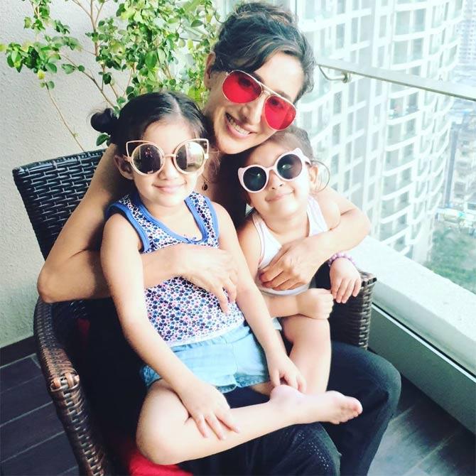 Teejay Sidhu and Karanvir Bohra have been spending a lot of time during the lockdown with their kids. 