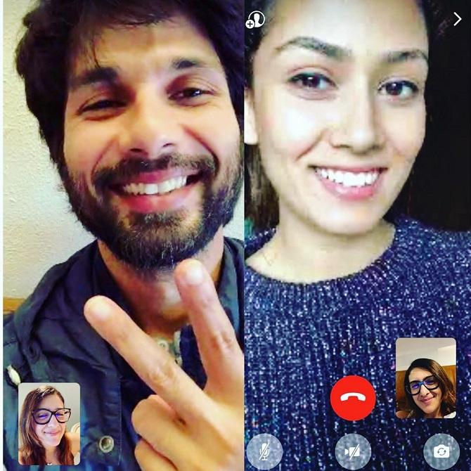 Pooja Makhija discussed nutrition in the times of social distancing with Bollywood actor Shahid Kapoor and his wife Mira Kapoor over a video call. She wrote, 