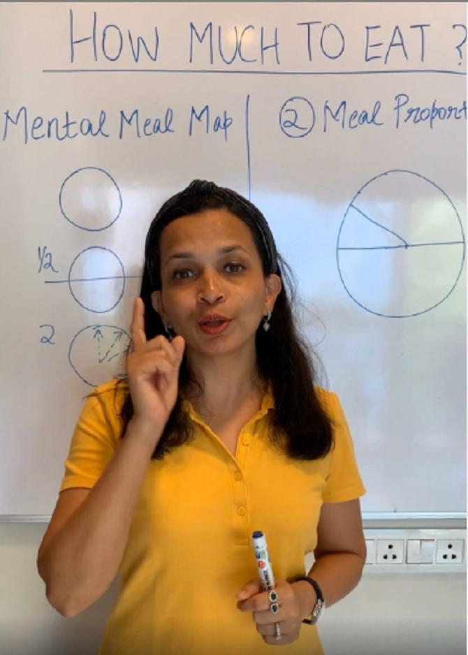 Celebrity dietician Rujuta Diwekar curated a week-long quarantine diet plan where she included a whole lot of grains, pulses, millets and spices. She also posted a video where she explained how much food should one eat in a day.