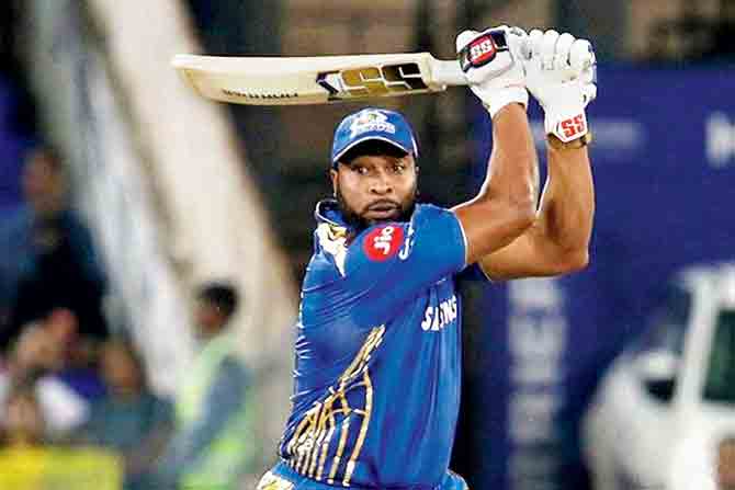 Mumbai Indians player Kieron Pollard smashes a shot at the IPL 2019 final, against Chennai Super Kings in May last year. Pollard grew up on a housing estate of 20 prefabricated flats called Maloney Gardens, located on the East-West Corridor of Trinidad. Maloney Gardens, the authors say, was synonymous with drugs, gang violence and gun crime. But his landing an IPL contract in 2009 with Mumbai Indians worth 750,000, changed his life forever.