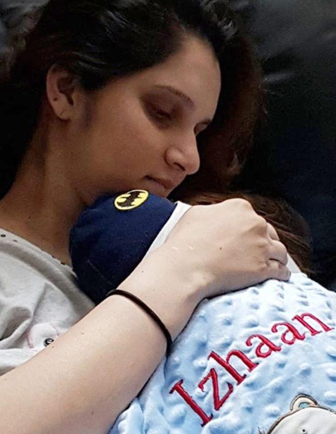 Sania Mirza gave birth to a baby boy and named him Izhaan on October 30, 2018. In her first post with Izhaan, Sania wrote: So it’s been 5 days since we came into this world .. Me as a mother and my little Izhaan as my son we’ve even watched Baba play some cricket together since we’ve arrived it truly is the biggest match, tournament achievement I’ve ever won or had and there is no feeling or blessing that can be greater than this... I finally have gotten sometime after this overwhelming feeling to get online and check the msgs and love we have received. Shoaib and I feel truly blessed and humbled with the wishes and love that we as parents and Izhaan have received Thank you to each and every one of you ..we love you right back! Love, Sania, Shoaib and Izhaan