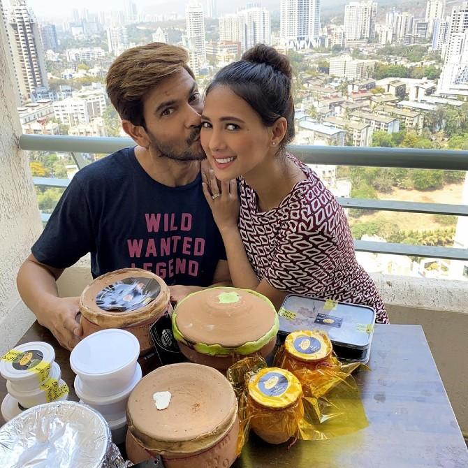 Keith Sequeira and Rochelle Rao Sequeira celebrated Easter in a simple and memorable manner. Rochelle decided to surprise her hubby with a little treat. Giving us a glimpse of the Easter celebration on his Instagram, Keith wrote, 