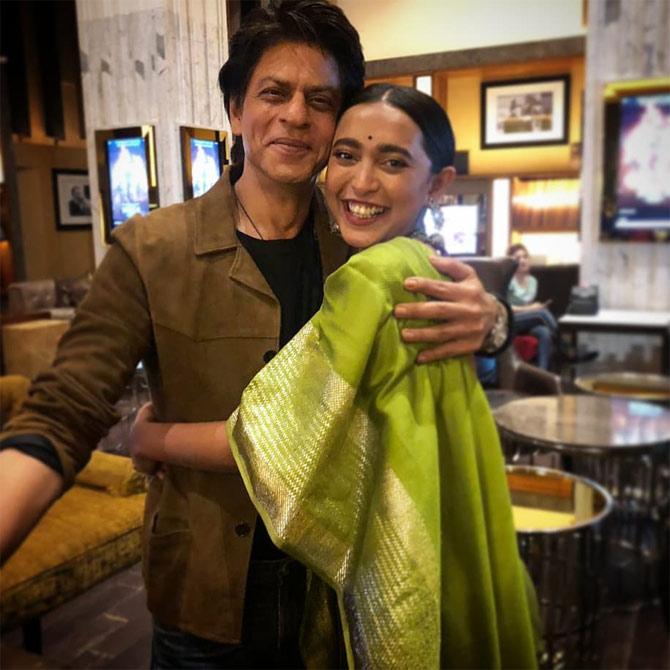 Sayani Gupta has also shared screen space with Shah Rukh Khan in Fan, and sharing her journey, she said how the superstar makes her the happiest girl in the world. The actress couldn't help but express her love for SRK as he attended the special screening of Article 15.