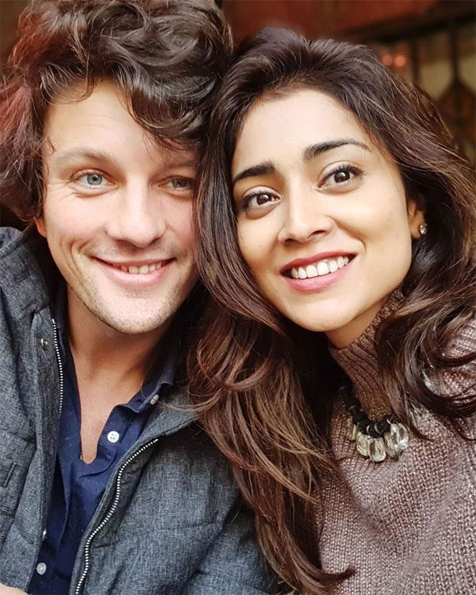 Shriya Saran and Andrei Koscheev: Shriya Saran got hitched to her Russian tennis player-entrepreneur boyfriend Andrei Koscheev in March 2018 in a private ceremony at her Lokhandwala residence. Koscheev is a national-level tennis player and owns a chain of restaurants in Moscow.