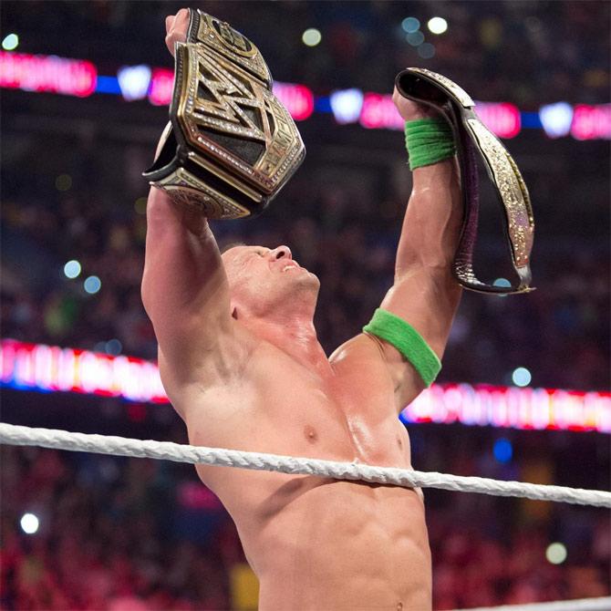 John Cena has won a record 16 WWE World Championships equalling WWE Hall of Famer Ric Flair. 