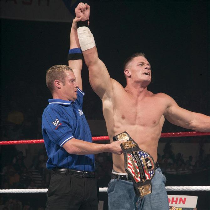 At WrestleMania 21, John Cena defeated JBL to win his first WWE Championship. 