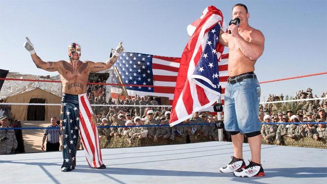 John Cena has often shown his respect for the U.S. Army and Troops and has performed every annual year at Tribute for Troops.
