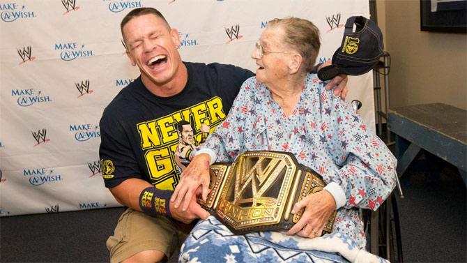 Beyond WWE, John Cena has been one of the biggest contributors for it's Make-A-Wish Foundation with most wishes for those with illnesses.