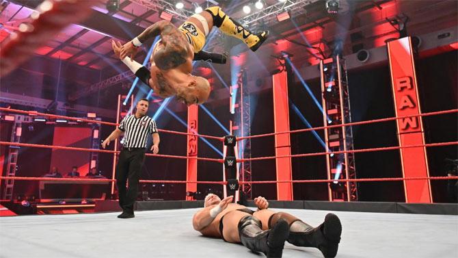 Ricochet and Cedric Alexander defeated Shane Thorne and Brendan Vink in their tag team match