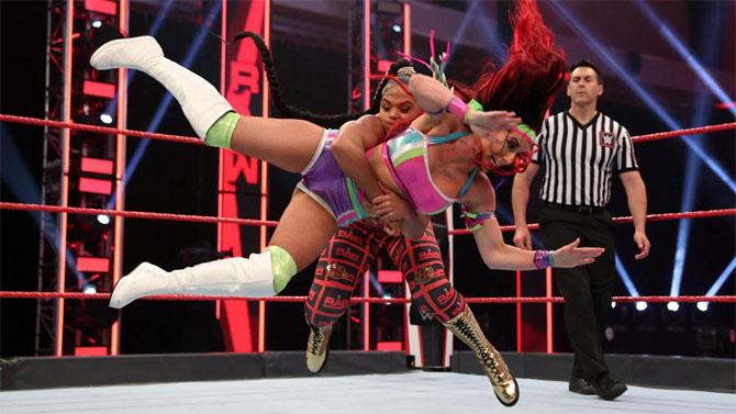 Bianca Belair showed everyone that she is here to stay on Monday Night Raw with a convincing win over Santana Gatrett