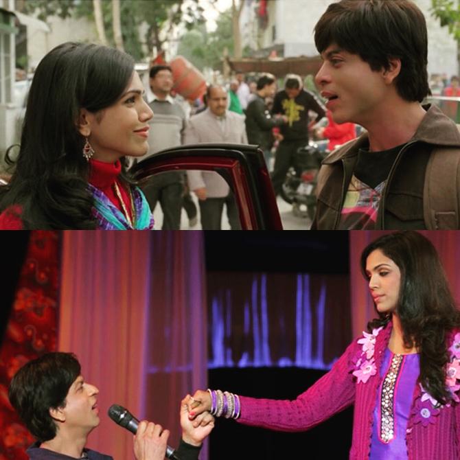 Unlike her parents, Shriya Pilgaonkar did not stick or depend entirely on the traditional medium of entertainment, that is, television and films to satisfy her acting needs. She also delved into the medium of the digital world and theatre too. Although she gained mileage in the Hindi film industry after her role in Shah Rukh Khan's film Fan, it's Mirzapur, the web show that gave her more prominence.
Pictured: Shriya Pilgaonkar and Shah Rukh Khan in Fan, which released in 2016.