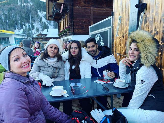 The rumour mills about Varun Dhawan and Natasha Dalal's wedding started doing the rounds when the duo was spotted holidaying together in the Swiss Alps. The couple was accompanied by the entire family. In fact, Natasha, Varun and the family were later on joined by none other than Jacqueline Fernandez, Anushka Sharma, Virat Kohli, Kareena Kapoor Khan and Saif Ali Khan.