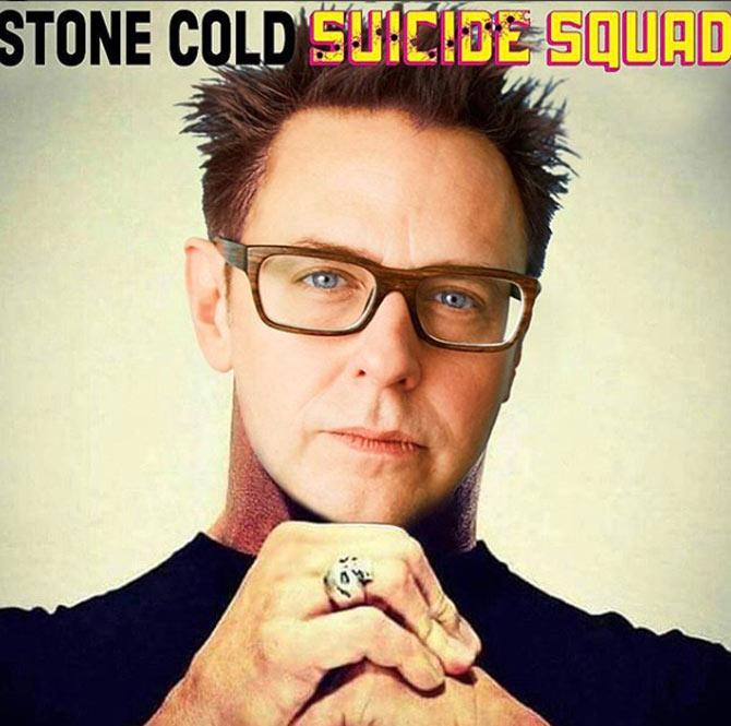 John Cena shared this photo of James Gunn, director of the upcoming film The Suicide Squad which will see John Cena in a yet undisclosed role. Cena wrote 'Stone Cold Suicide Squad'
