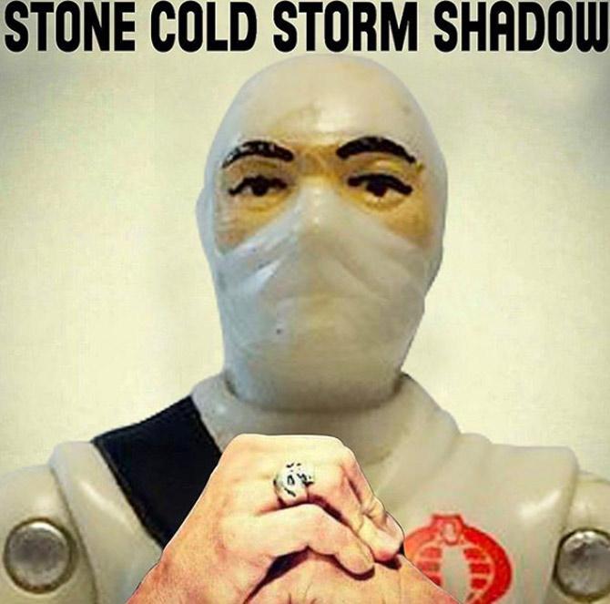 John Cena often gives his fans a taste of his next move - be it films of WWE. So when Cena shared a photo of the G.I. Joe character Storm Shadow and wrote Stone Cold Storm Shadow, he left everyone guessing.