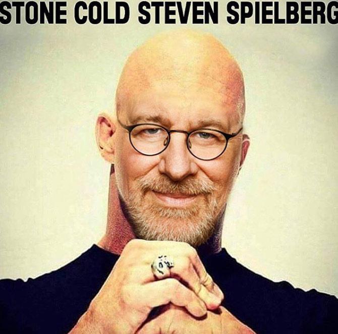 This one got people wondering if Cena is starring in the next Steven Spielberg film. Cena shared a photo of the Hollywood director, writing Stone Cold Steve Spielberg'
